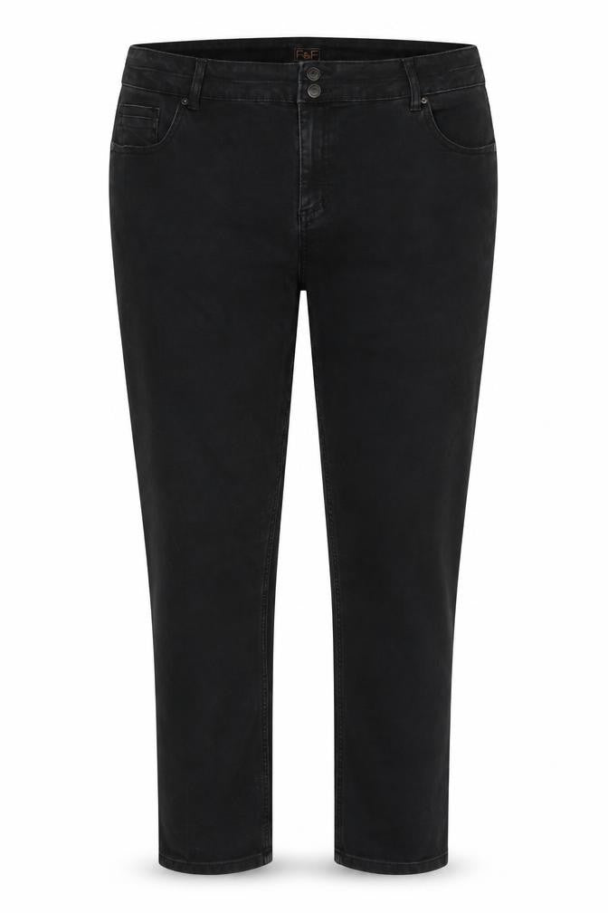 Womens UK Size 12 F&F Regular Fit Skinny Black Jeans