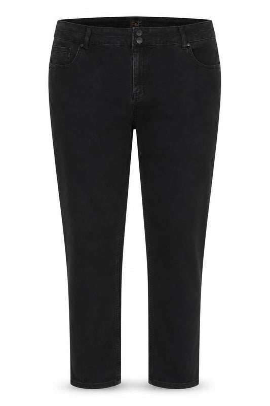 Womens UK Size 12 F&F Regular Fit Skinny Black Jeans