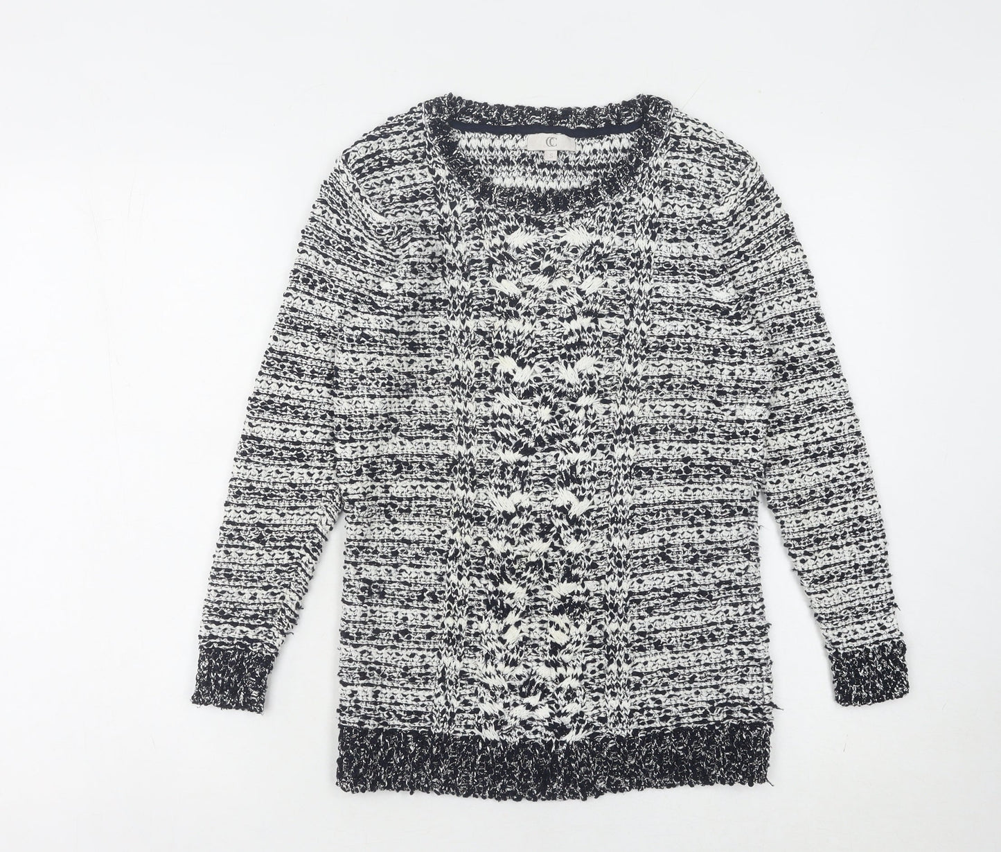 Womens UK Size S CC Multicoloured Pullover Jumper