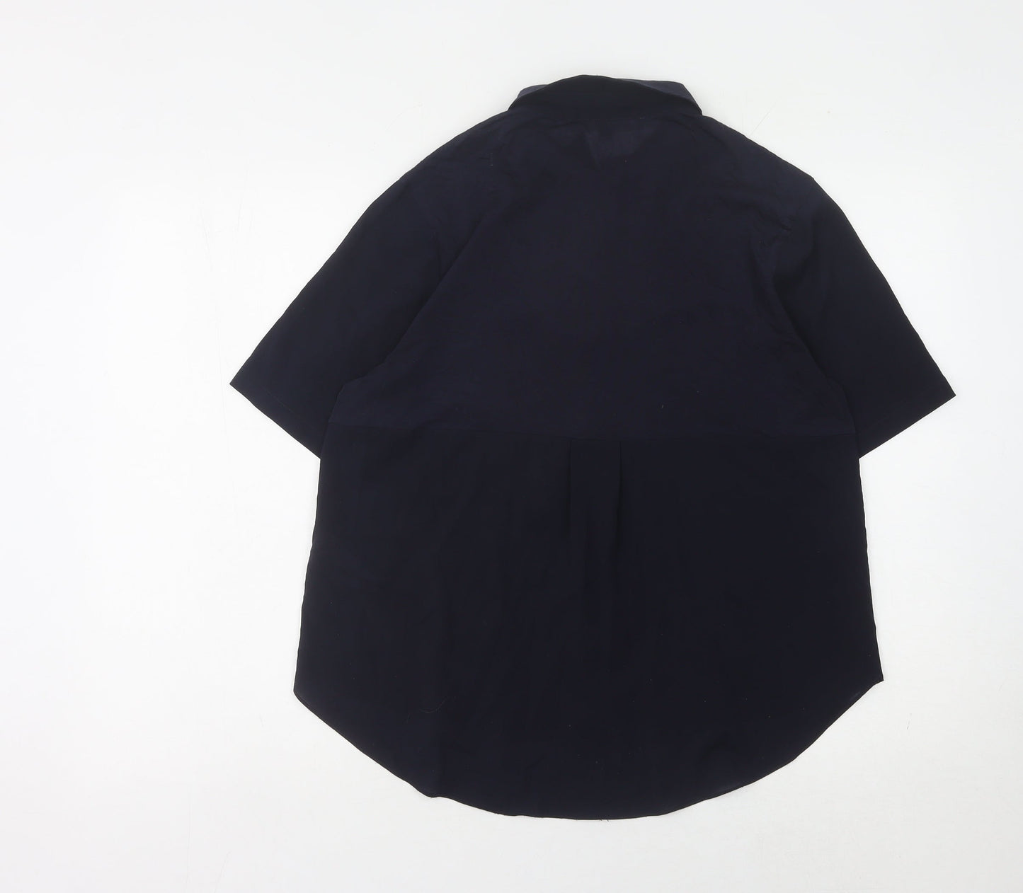 Womens UK Size S French Connection Black Basic Button-Up