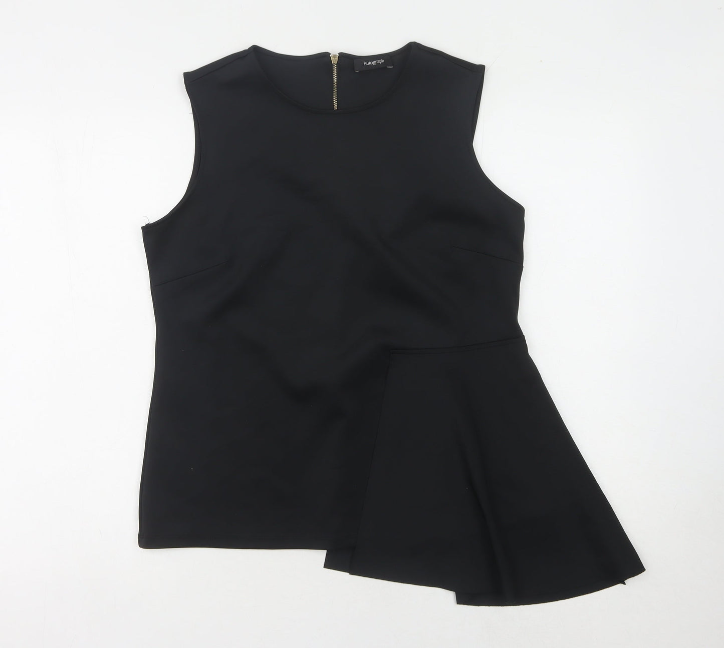Womens UK Size 12 Marks and Spencer Black Basic Blouse