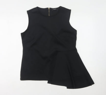 Womens UK Size 12 Marks and Spencer Black Basic Blouse