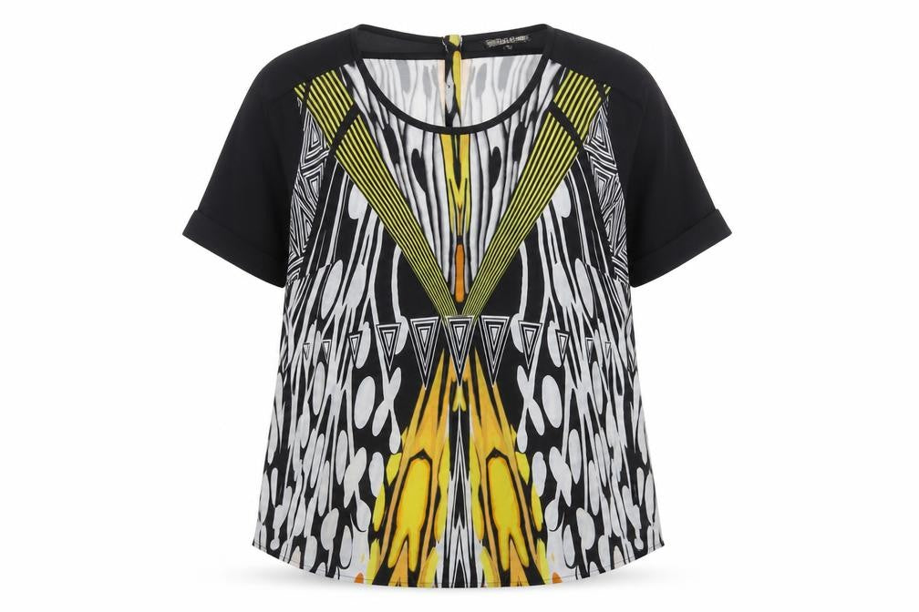Womens UK Size 8 BiBA Multicoloured Basic Blouse