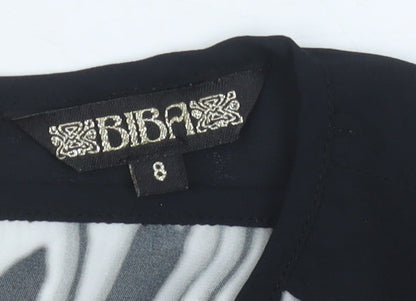 Womens UK Size 8 BiBA Multicoloured Basic Blouse