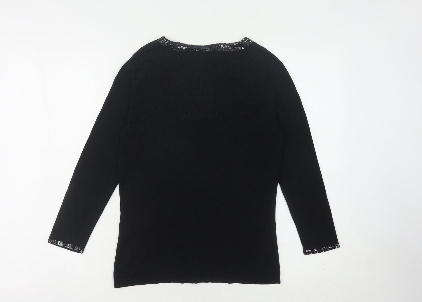 Womens UK Size 12 Marks and Spencer Black Pullover Jumper