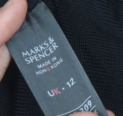 Womens UK Size 12 Marks and Spencer Black Pullover Jumper