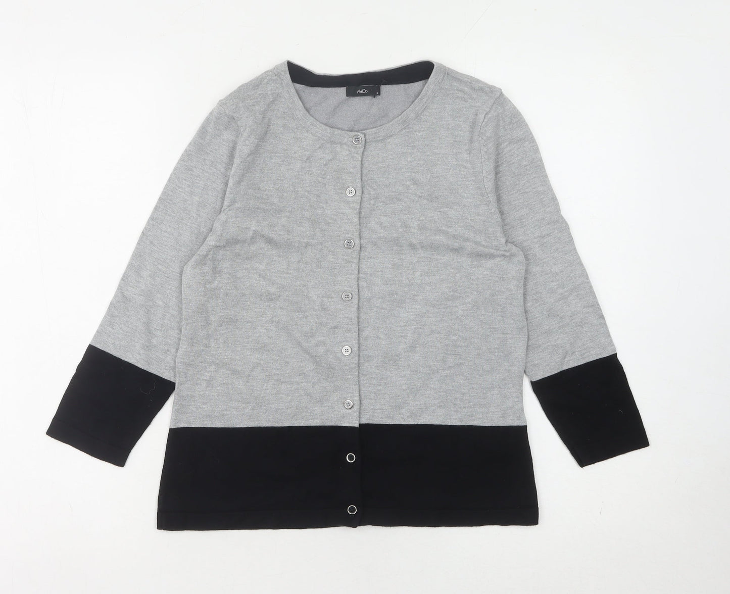 Womens UK Size 12 M&Co Grey Cardigan Jumper