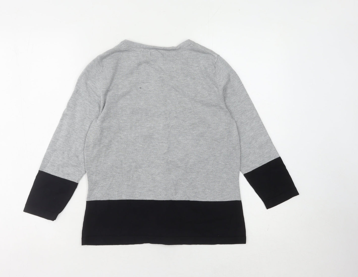 Womens UK Size 12 M&Co Grey Cardigan Jumper