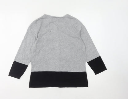 Womens UK Size 12 M&Co Grey Cardigan Jumper