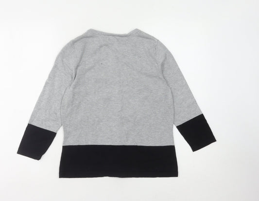 Womens UK Size 12 M&Co Grey Cardigan Jumper