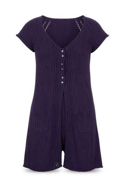 Womens UK Size 12 No Data Purple Cardigan Jumper