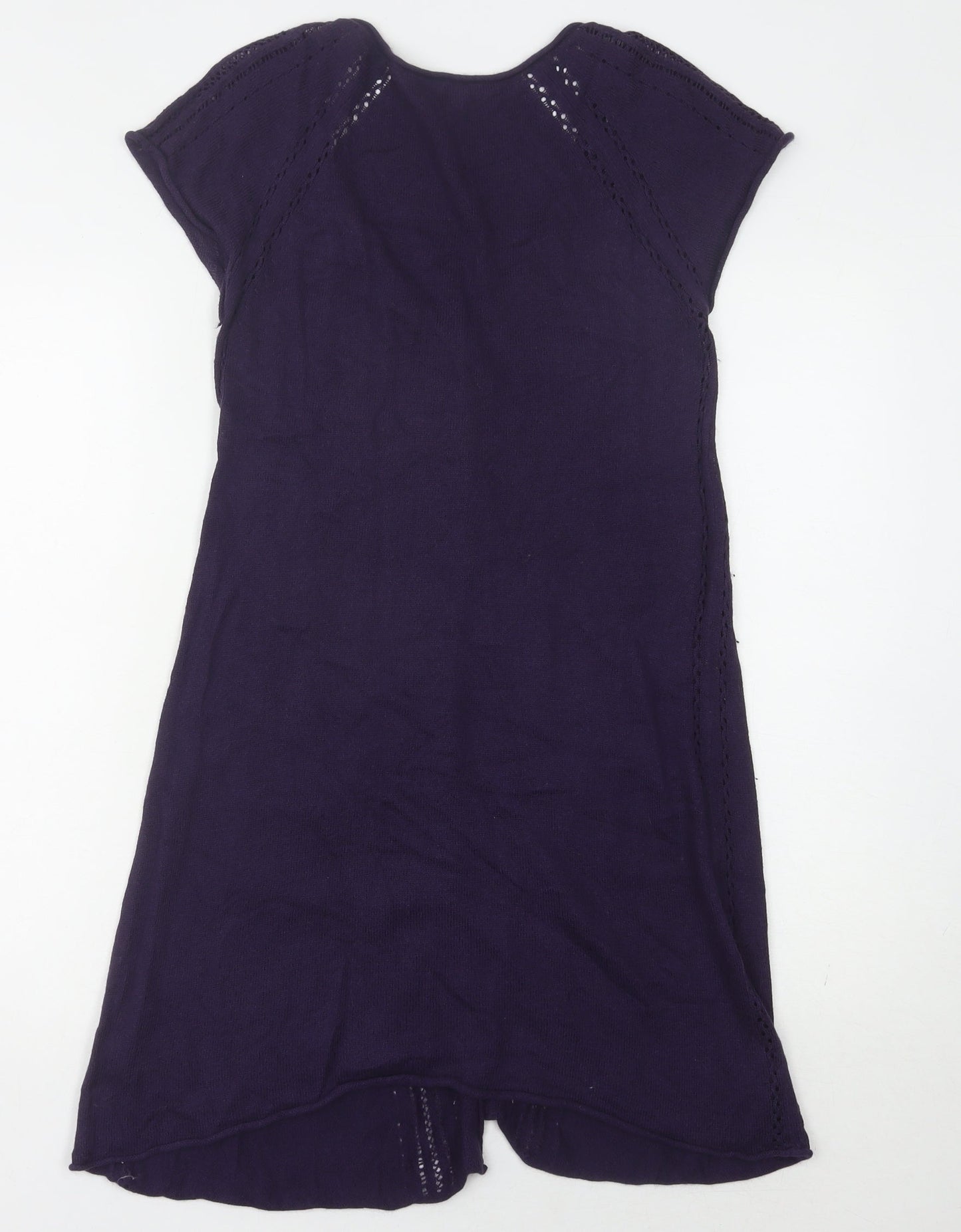 Womens UK Size 12 No Data Purple Cardigan Jumper