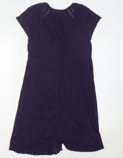 Womens UK Size 12 No Data Purple Cardigan Jumper
