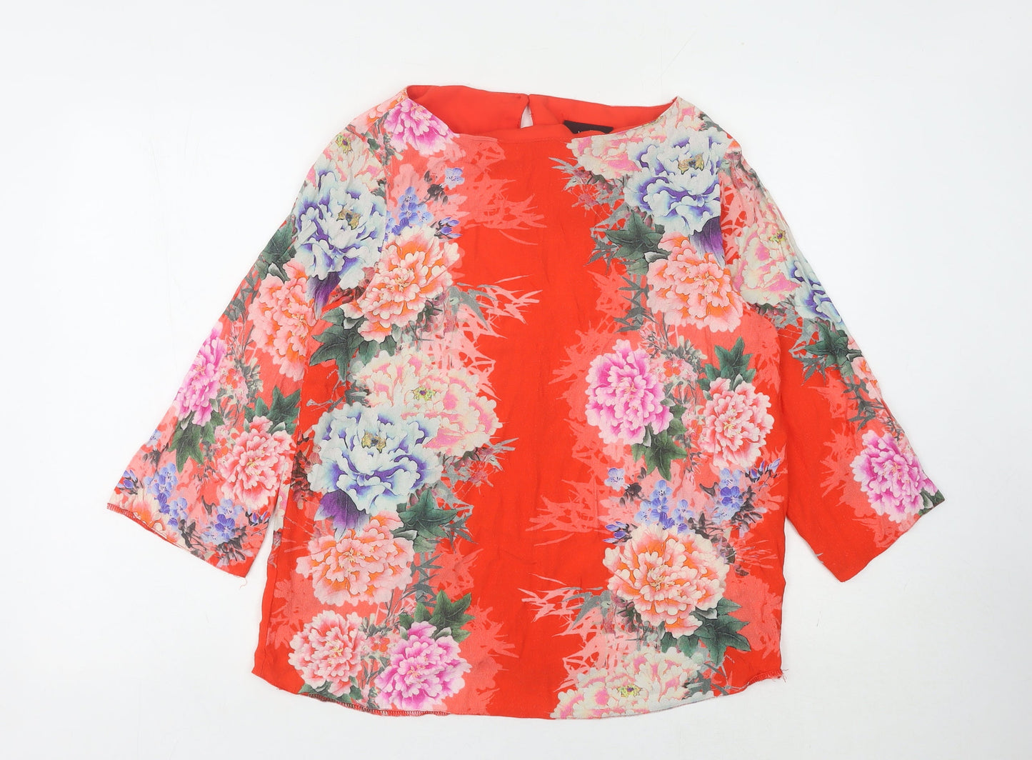 Womens UK Size 14 Wallis Multicoloured Tunic Blouse