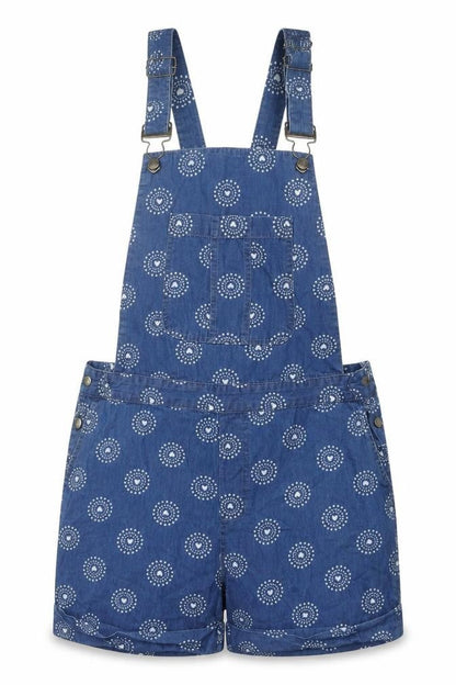 Front view of Disneyland Paris Dungaree Playsuit, Women, Blue, size 4
