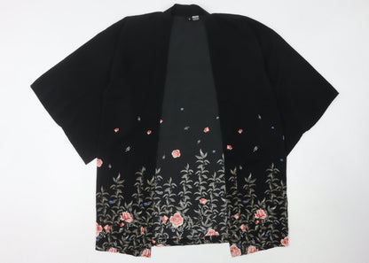 Womens UK Size Small H&M Black Kimono