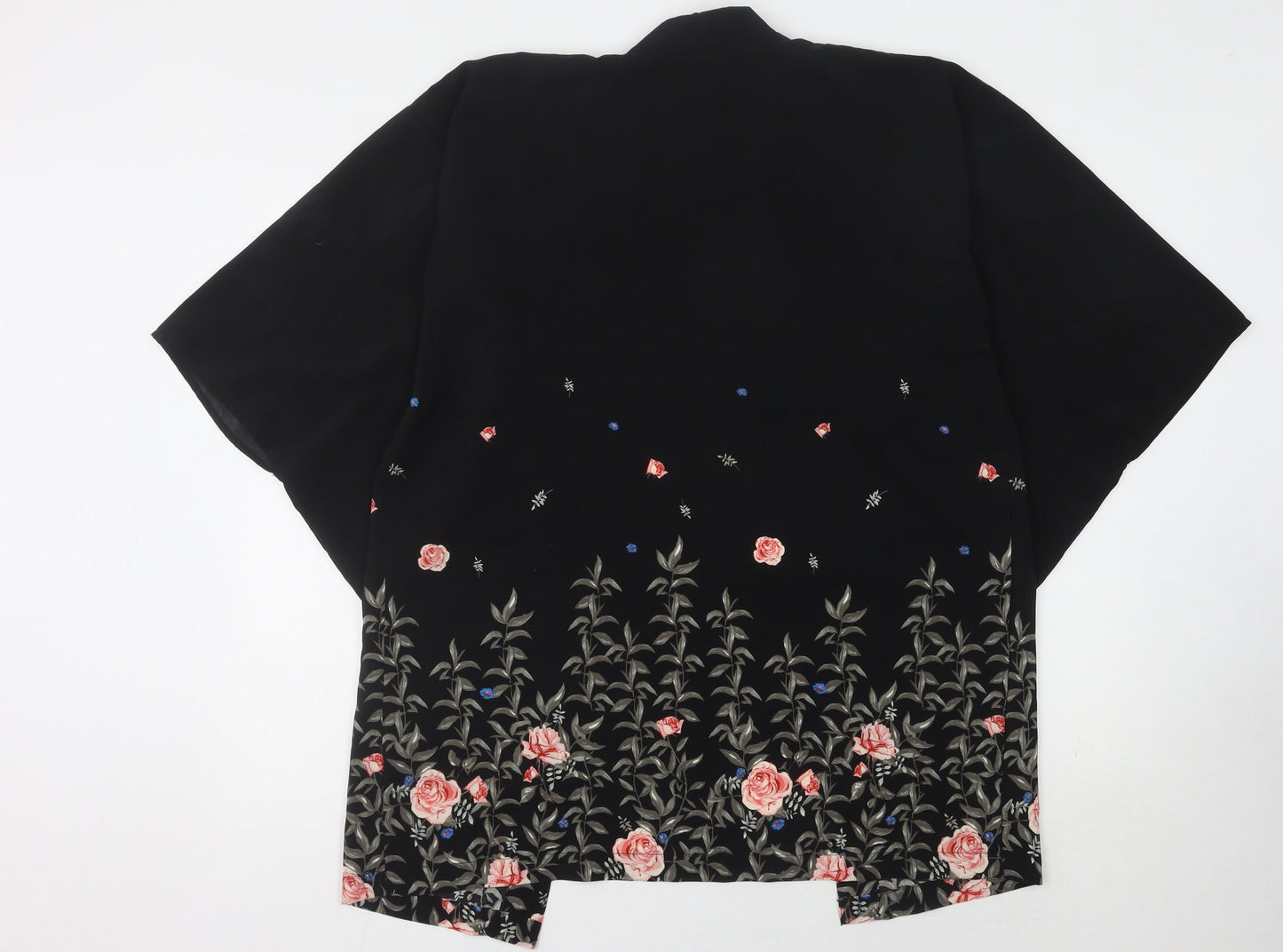 Womens UK Size Small H&M Black Kimono