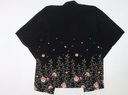 Womens UK Size Small H&M Black Kimono