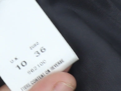 Minuet Black Floral Women's Skirt Size 10 Excellent Condition