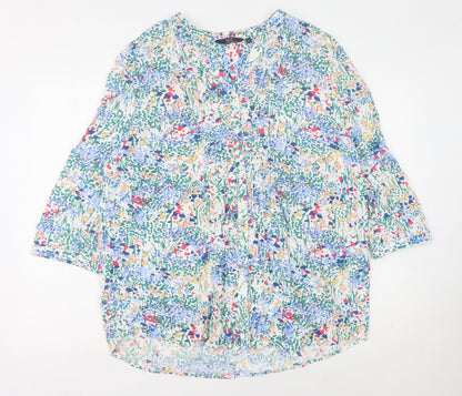 Womens UK Size 22 ISLE Essentials Multicoloured Tunic Blouse