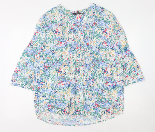 Womens UK Size 22 ISLE Essentials Multicoloured Tunic Blouse