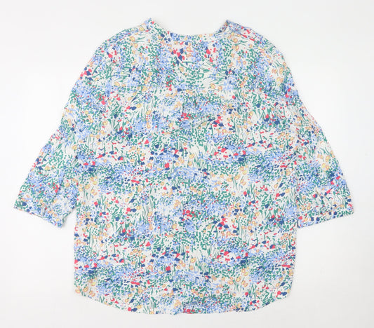 Womens UK Size 22 ISLE Essentials Multicoloured Tunic Blouse
