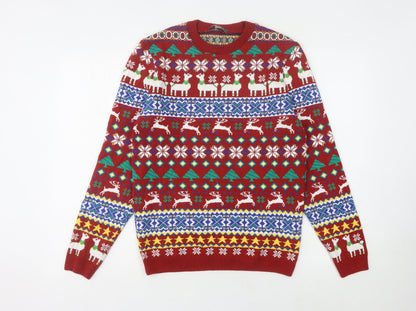 ASOS Men’s Multicoloured Fair Isle Christmas Jumper S