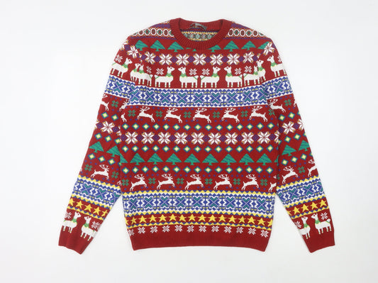 ASOS Men’s Multicoloured Fair Isle Christmas Jumper S