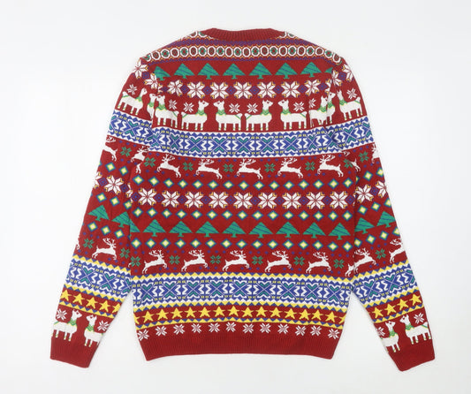 ASOS Men’s Multicoloured Fair Isle Christmas Jumper S
