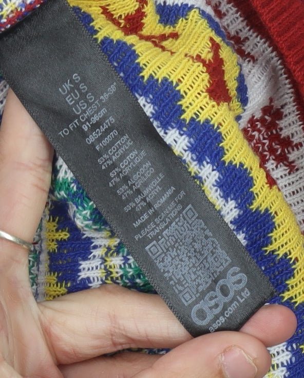 ASOS Men’s Multicoloured Fair Isle Christmas Jumper S