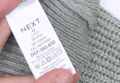 Next Men's Green M Pullover Jumper, Crew Neck