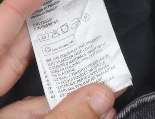 H&M Women's Black Cut-Off Denim Shorts Size 8