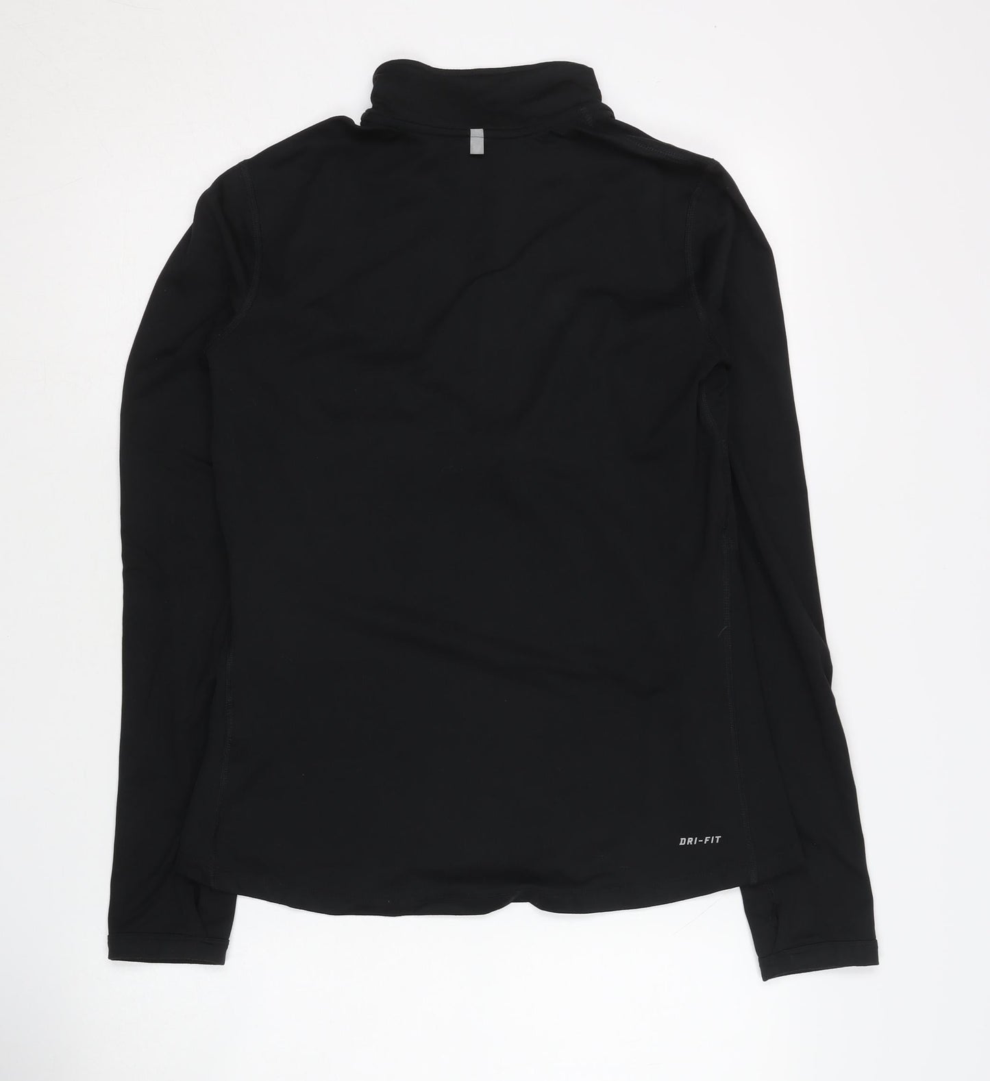 Nike Women's Black Dri-Fit Pullover Running Top - S