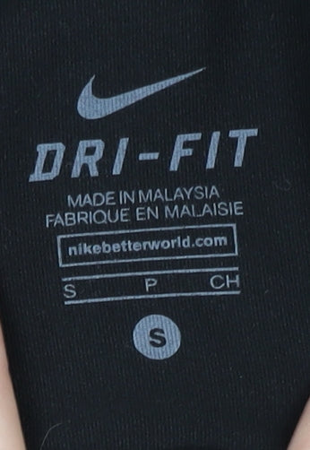 Nike Women's Black Dri-Fit Pullover Running Top - S