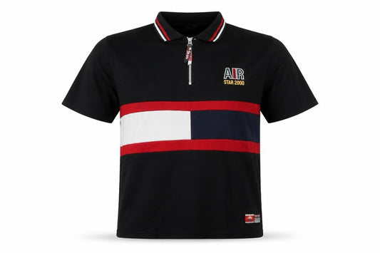 Star 2000 Men's Black L Polo Shirt with Logo