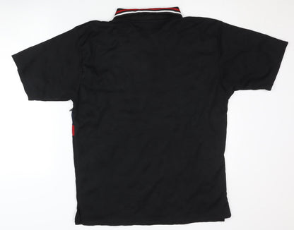 Star 2000 Men's Black L Polo Shirt with Logo