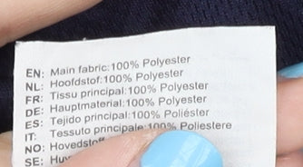 Asics Men's Blue T-Shirt Size L Pullover Activewear