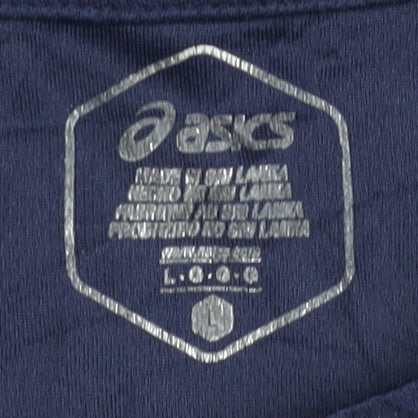 Asics Men's Blue T-Shirt Size L Pullover Activewear