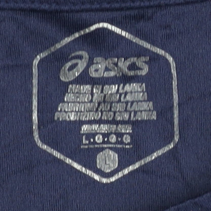 Asics Men's Blue T-Shirt Size L Pullover Activewear