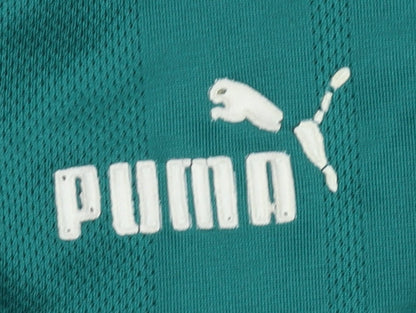 Puma Men's Green Football Jersey, Size Regular