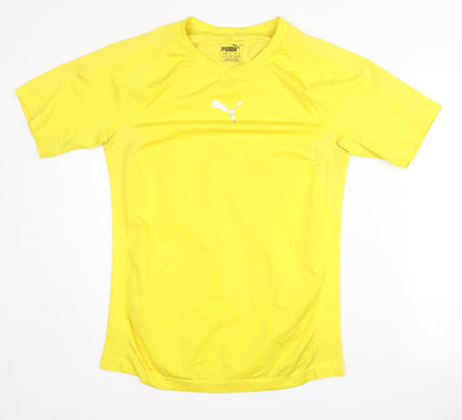 Puma Men's Yellow T-Shirt Gym Training 2XL