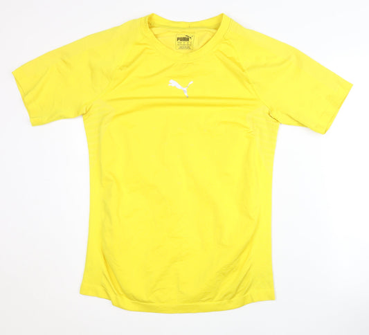 Puma Men's Yellow T-Shirt Gym Training 2XL