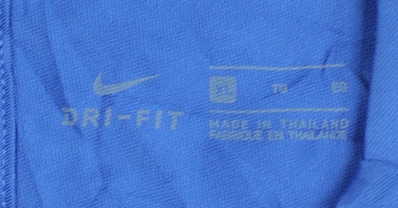 Nike Men's Blue Athletic Jersey T-Shirt Medium