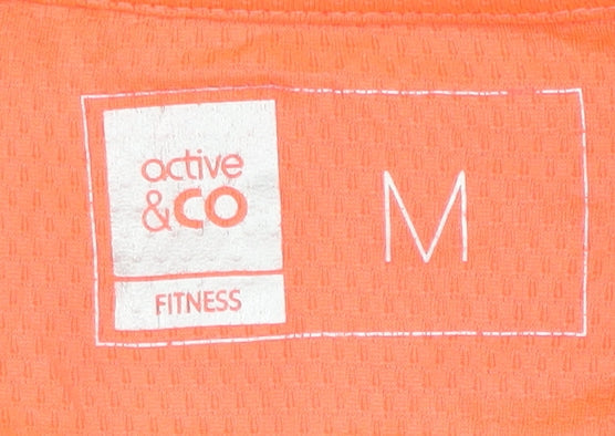 Active & Co Men's Orange Gym T-Shirt M - Breathable Fit