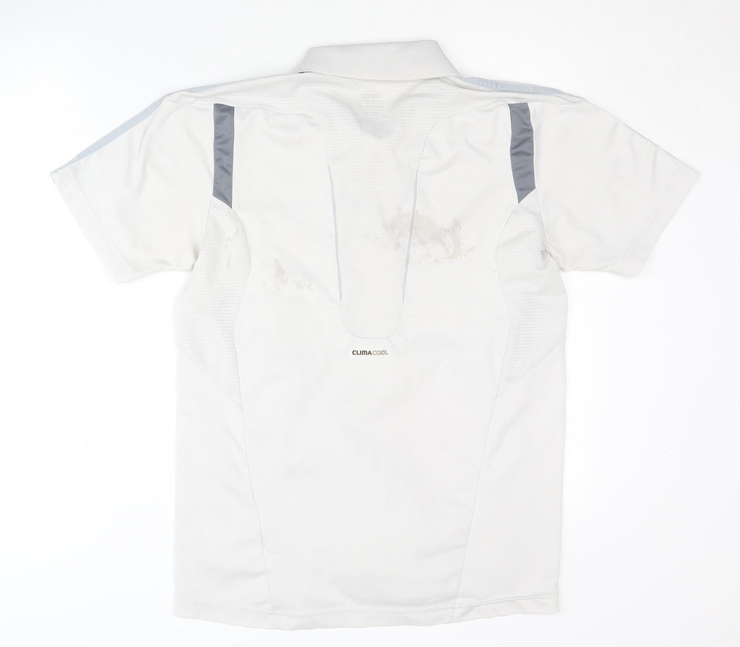 adidas Men's White Polo Shirt Size S for Gym