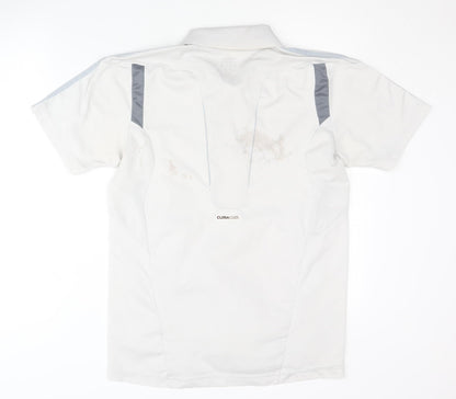 adidas Men's White Polo Shirt Size S for Gym