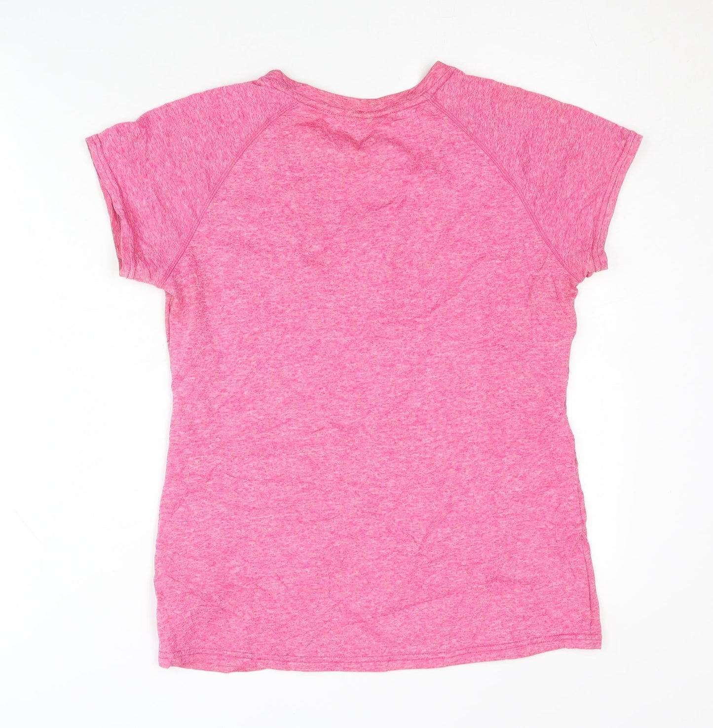 REI Women's Pink V-Neck Activewear T-Shirt, Medium