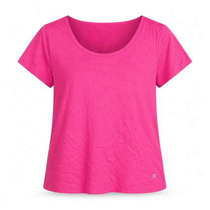 Romester Women's Pink Basic Activewear T-Shirt, S
