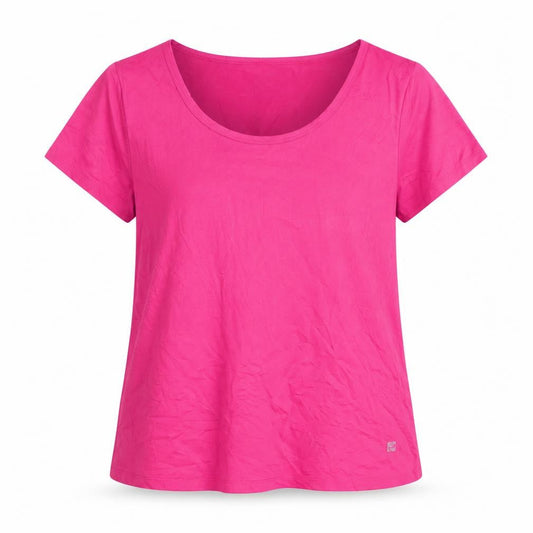 Romester Women's Pink Basic Activewear T-Shirt, S