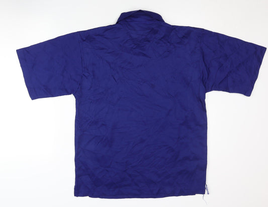 Slazenger Men's Blue Polo Shirt - Medium